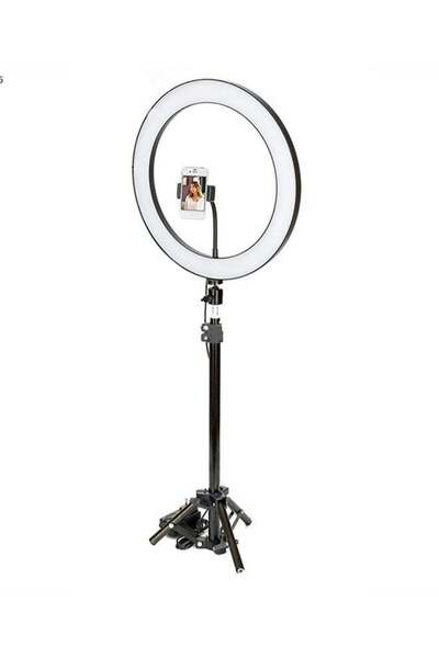 Generic حامل ضوء حلقي للتصوير الفوتوغرافي باللون الأسود