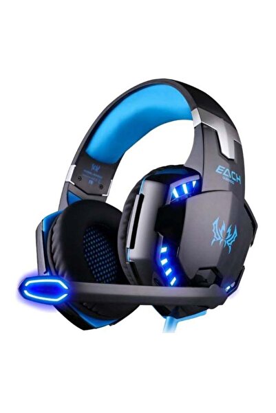 KOTION EACH سماعة رأس سلكية للألعاب ستيريو فوق الأذن مزودة بميكروفون لأجهزة PS4/PS5/XOne/XSeries/NSwitch/