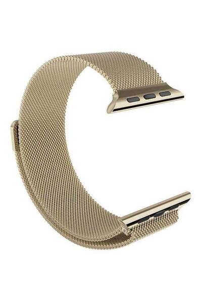 Generic سوار من الفولاذ المقاوم للصدأ لساعة أبل 42 مم ذهبي