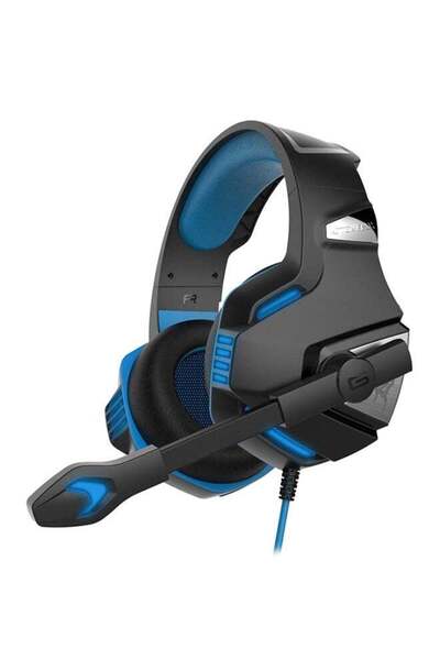 KOTION EACH سماعات ألعاب سلكية فوق الأذن مزودة بميكروفون لأجهزة PS4/PS5/XOne/...