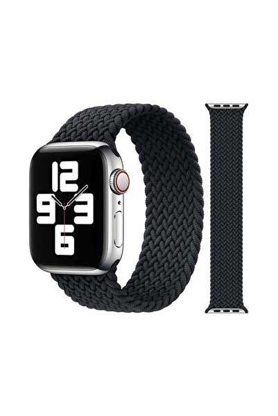 Foxcon سوار بديل مضفر من النايلون لساعة Apple Watch مقاس 45/44/42 مم صغير بال...