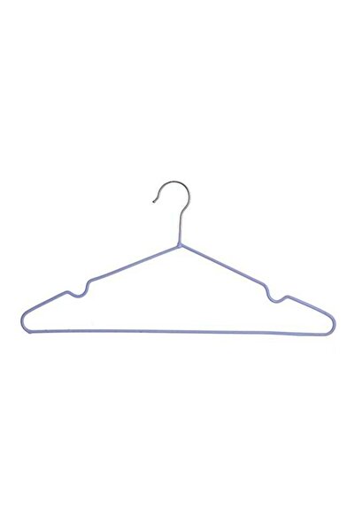 Generic طقم شماعات ملابس من ١٠ قطع أزرق فاتح/فضي ٣٥×٦٠ سنتيمتر