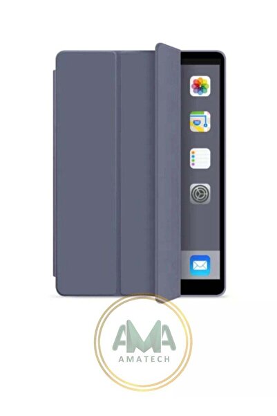 Generic Smart gray leather bag with smart feature for iPad MINI 6