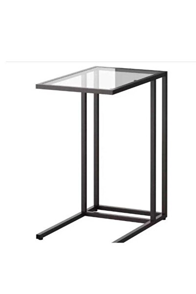 Generic حامل لابتوب زجاجي أسود بني، مقاس 35×65 سم