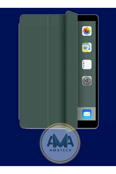 Generic Smart flip cover for iPad AIR 3 10.5 inches in Olive color (dark green)