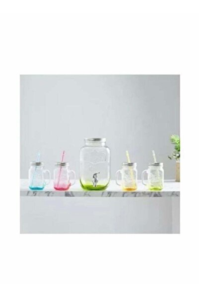Generic Beverage dispenser set and 4 jars