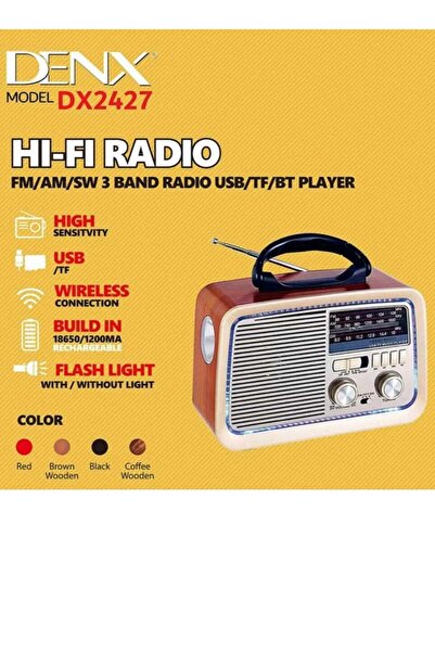 Denx راديو USB ثلاثي القنوات مع بلوتوث AUX TF بطاقة فلاش ديسك