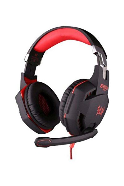 KOTION EACH سماعة رأس للألعاب فوق الأذن مع ميكروفون