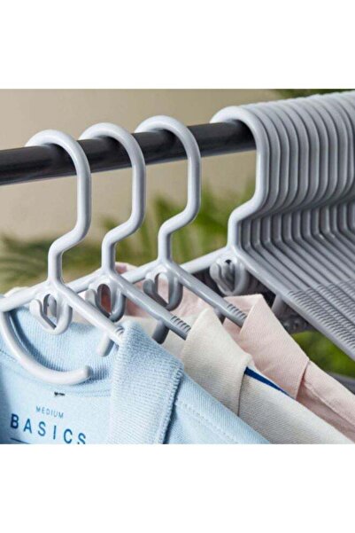 Home Box علاقة ملابس بريما، 24 قطعة، رمادية، 41×21 سم