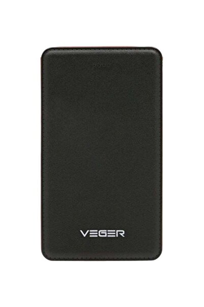 Veger 15000.0 mAh Portable Power Bank With Built-In Cable Black/Orange