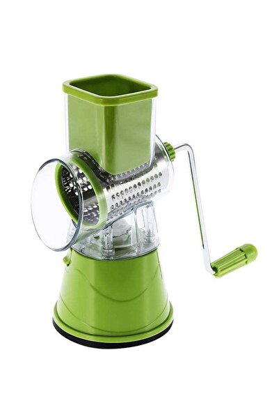 Generic مبشرة جبن دوارة باللون الأخضر/الفضي مقاس 24 سم