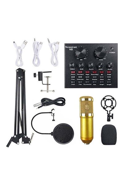 Generic Multifunctional Live Sound Card And BM800 Suspension Microphone Kit