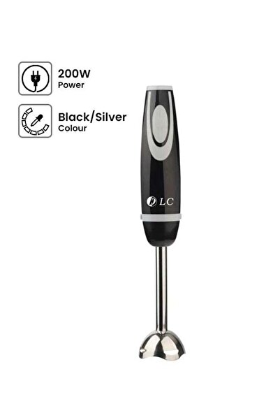 DLC خلاط يدوي كهربائي 200 واط DLC-3002 أسود/فضي