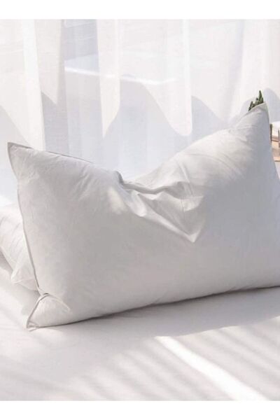 LUNA HOME 1 Piece First Grade Feather Filling Pillow, Five Star Hotel Standard Size Pillow Neck Supp