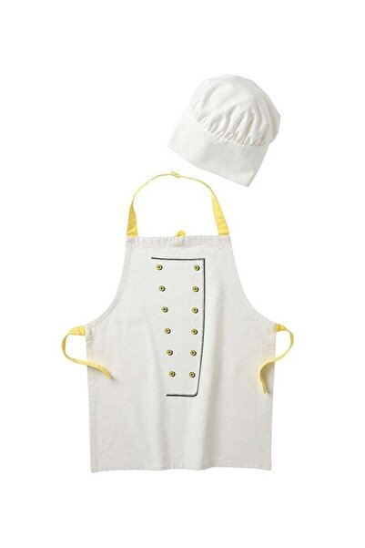 Generic Toppklocka Children's Apron With Hat White 75cm