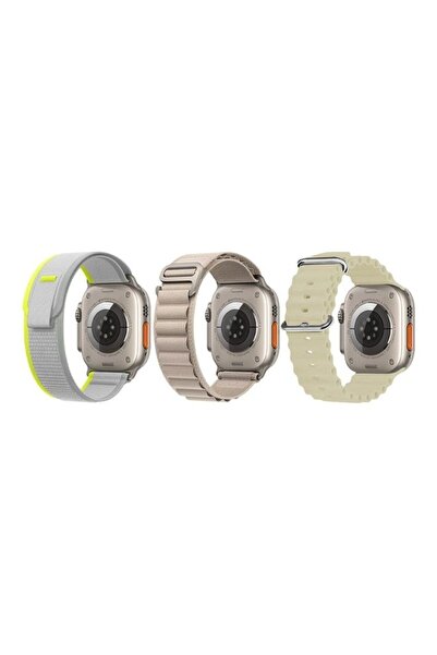 Margoun 3Pack for Apple Watch Band 49mm 45mm 44mm 42mm Alpine Loop, Trail Ban...