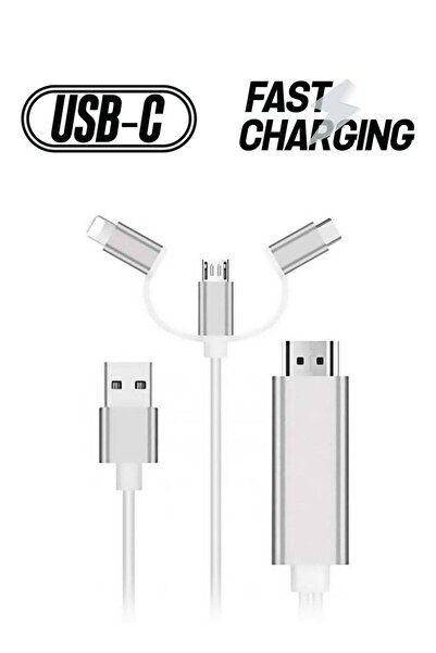 Generic 3-In-1 Plug And Play HDTV Cable silver