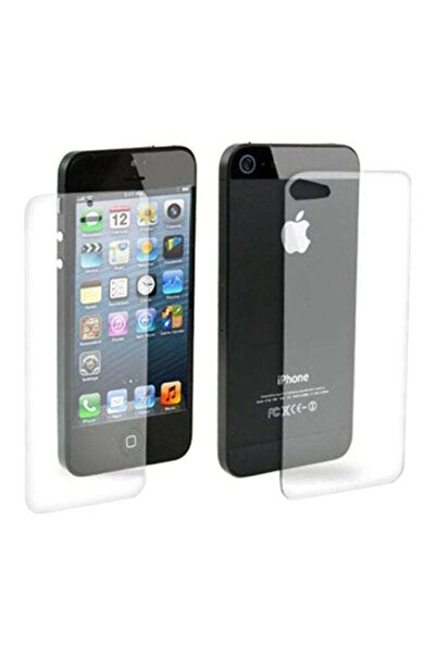 ozone واقي شاشة 2 في 1 لهاتف Apple iPhone SE/5/5s شفاف