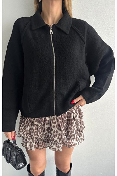 fujya سترة بوجي كبيرة الحجم بسحاب