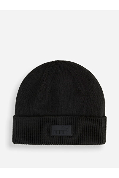 Puma Essentials Elevated Rubber Patch Low Crown Beanie