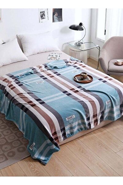 LUNA HOME Fleece Blanket 200*230cm - Checkered Blue