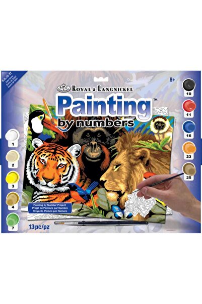 Royal&Langnickel مشهد سفاري ملون حسب الرقم