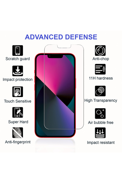 PRIMEEIGHT [3PCS] iPhone 13 Mini Screen Protector 5.4 Inch Display - Ultra Thin 9H Hardness Tempered Glass