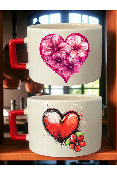 lili hediyelik كوب قهوة مطبوع عليه قلب - هدية عيد الأب، هدايا للأب