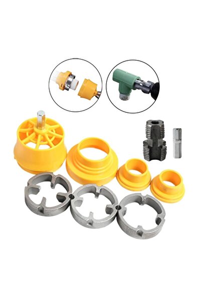 Titi 6425 PVC PPRC Boru İçin İç ve Dış Diş Açma Aparatı Seti 9 Parça