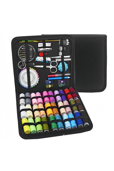 Choice1 مجموعة أدوات الخياطة الكاملة المكونة من 131 قطعة مع خيوط وإبر ومقص وش...