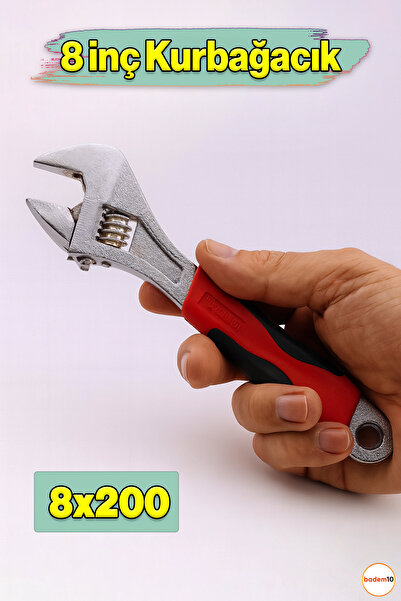 Badem10 8 Inch 200 mm 20 cm Vise Wrench Metal Fixing Wrench Vise