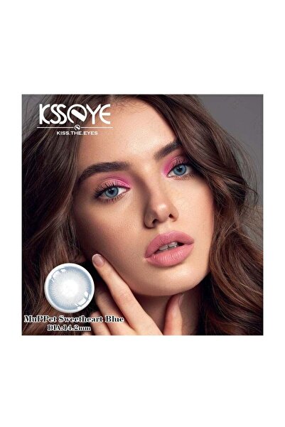 genernic Yearly Muppet Sweet Heart Blue Colored Unisex Cosmetic Contact Lenses