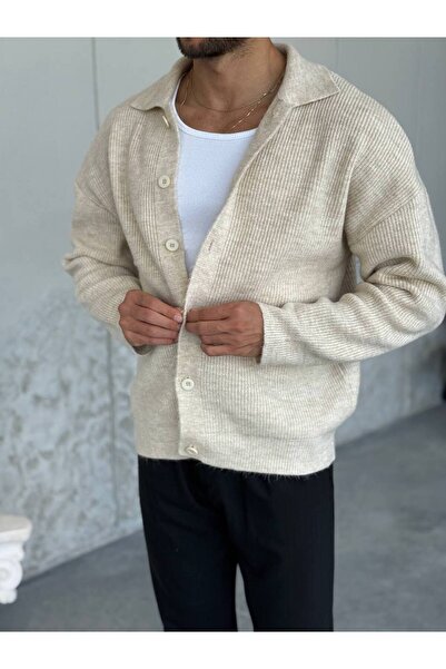 OKSHEN Men's Buttoned Knitwear Cardigan