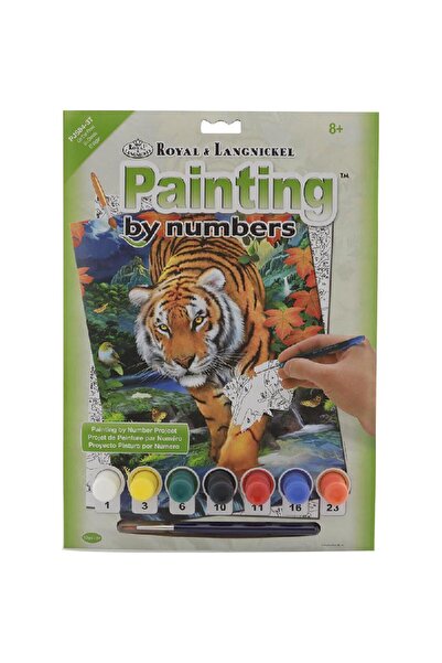 Royal&Langnickel لوحة "النمر في حالة ترقب" - الطلاء حسب الرقم