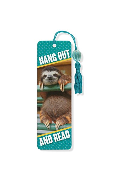 Peter Pauper Press علامة مرجعية من الخرز على شكل كسلان صغير مع حافظة