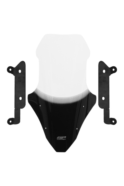GP KOMPOZİT GP Kompozit Mondial Strada 125 2023-2025 Uyumlu Baskılı Ön Tur Camı Şeffaf 74 cm
