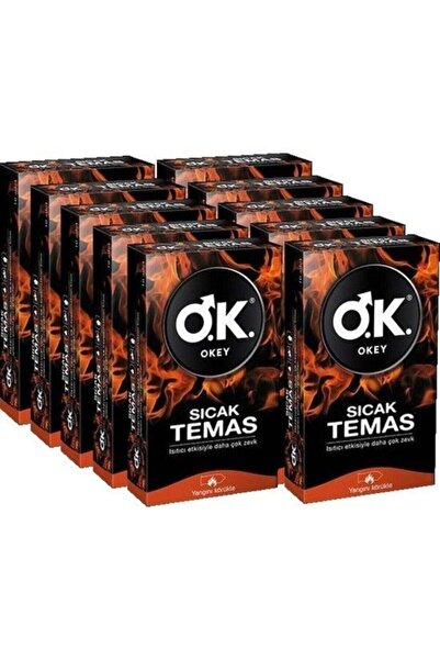 Okey Sıcak Temas Daha Çok Zevk Prezervatif 100'lü Paket