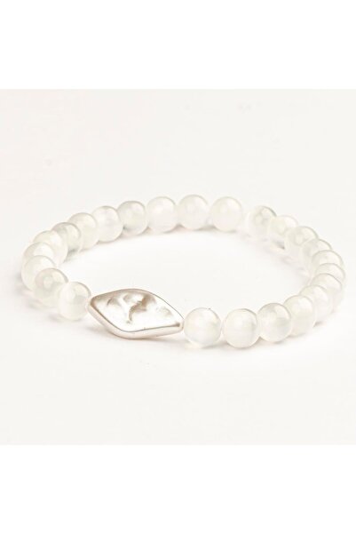 Mitr Selenite Natural Stone Bracelet (6 mm) – Cosmic Silence