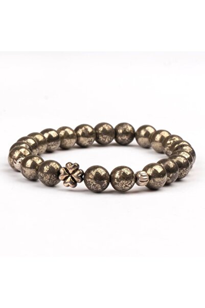 Mitr Pyrite Natural Stone Bracelet (8 mm) – Guardian of Light