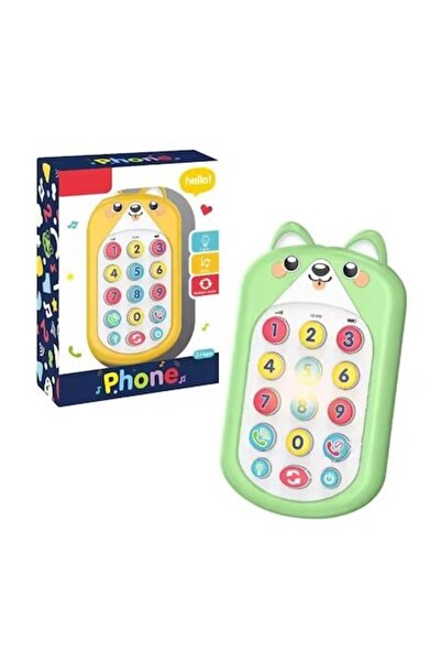 Mixbo Jucarie Interactiva Telefon, cu Sunete si Lumini, Pisica Galbena, Plast...