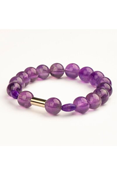 Mitr Amethyst Natural Stone Bracelet (10 mm) – Natural Purple Crystals