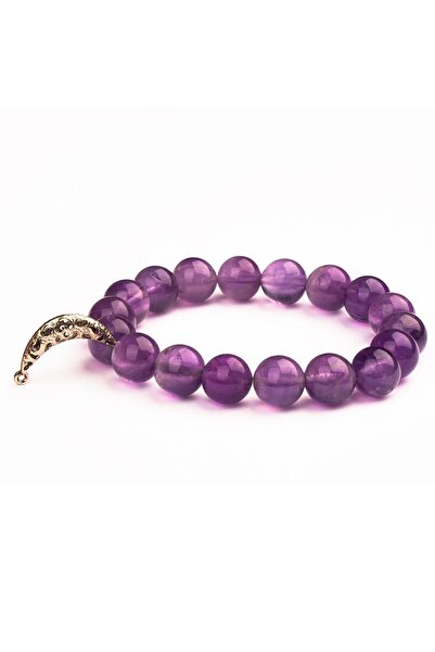 Mitr Amethyst Natural Stone Bracelet (10 mm) – Daily Energy Support