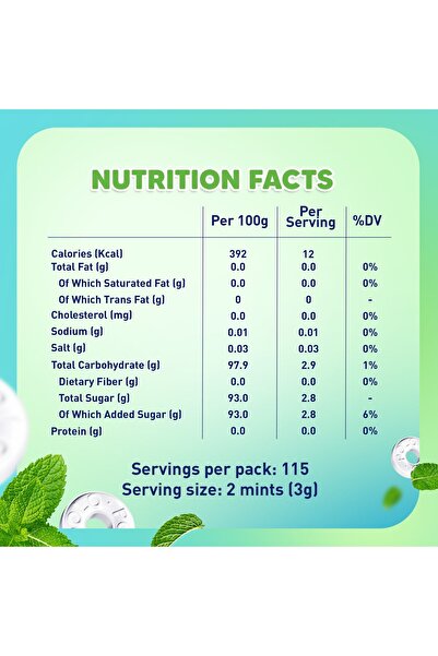 Nestle Polo Peppermint Mint Candy 48 x 12 gRefreshing Sugar Mint Tablets in Pocket Friendly Packs
