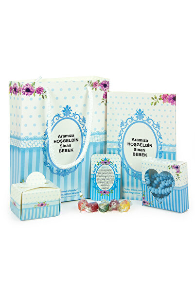 ihvan online 20 Adet Hediyelik 5'li Mevlüt Seti İsme Özel Etiketli Çantalı Te...