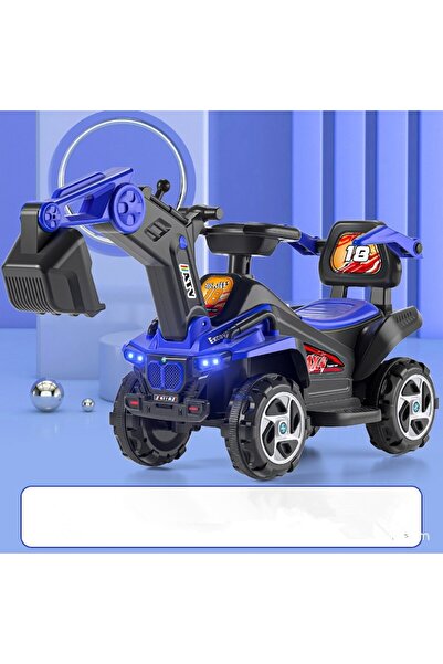 Mixbo Excavator Pentru Copii, Electric, Cupa Mobila, Albastru,