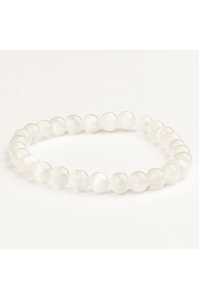 Mitr Selenite Natural Stone Bracelet (6 mm) – Purified Spirit