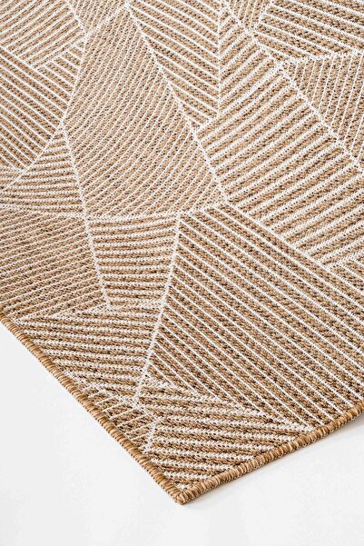 Lorente Home Alegra Dark Mink Jute Washable Wicker Non-Slip Woven Living Room Carpet Sisal Modern Rug 1845