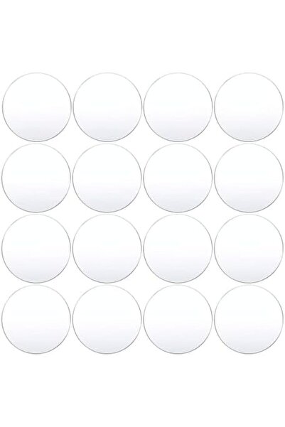 Slasa دوائر أكريليك شفافة من ديفسيدار، 16 قطعة، مقاس 10 سم