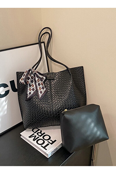 sharpdo حقيبة كتف ريترو كبيرة الحجم من البولي يوريثان