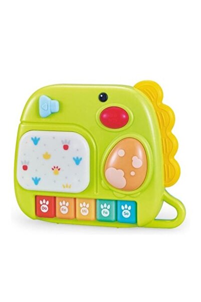 Mixbo Jucărie muzicală interactivă cu dinozaur, educativă și senzorială, verd...